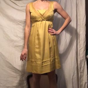 Ted Barker London Mustard Yellow Cocktail Dress